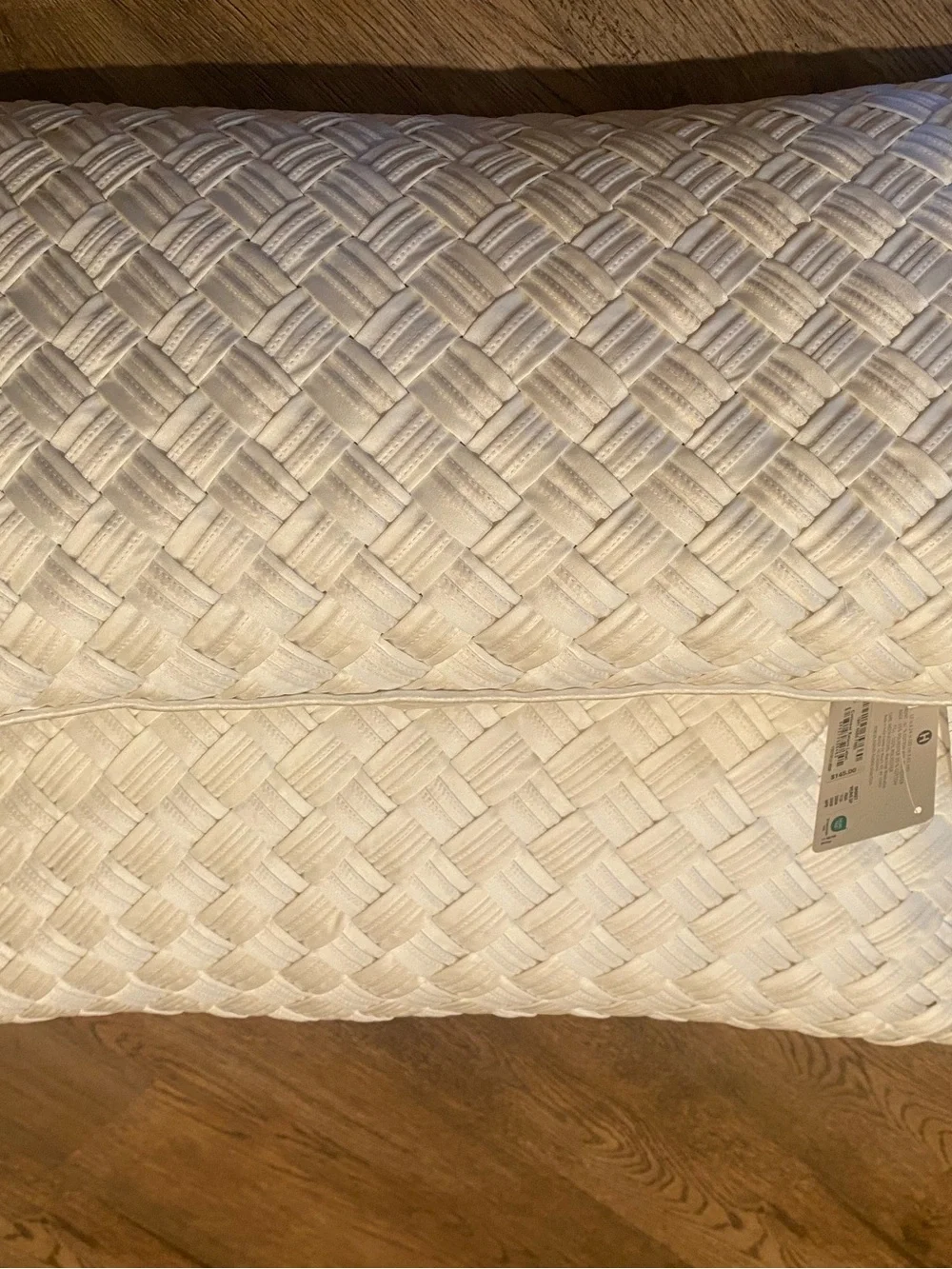 SET 2 Hotel Collection Glint Basketweave Decorative Pillow, 12